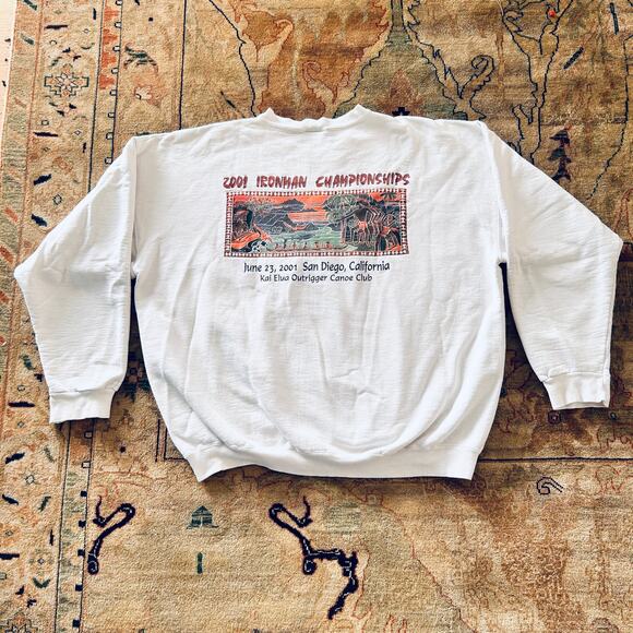 Vintage 2001 Outrigger Canoe Club Sweatshirt Mens 2XL Kai Elua - Picture 3 of 11
